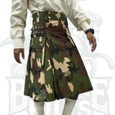 Camouflage Utility Kilt – Handmade Tactical Kilt for Men